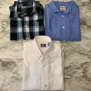 3 Little Boys Shirts Sz 6